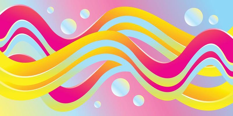 Abstract modern wavy background vector for banner and other design template