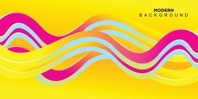 Abstract modern wavy background vector for banner and other design template