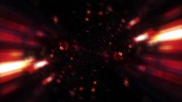 tunnel hyperespace de lueur abstraite à travers le vortex de l'espace-temps video
