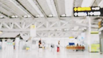 Abstract blurred of people walking at Airport. video