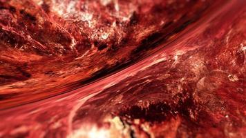 Abstract background Grunge red  Alien planet texture exploration video