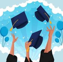 Education Graduation Background vector