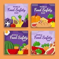 Food Safety Day Social Media vector