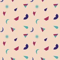 Seamless pattern of abstract shape vector