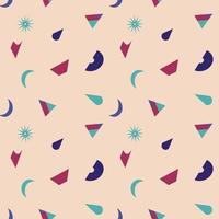 Seamless pattern of abstract shape vector