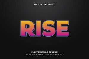Editable 3D Vector Text Effect Template
