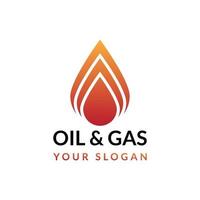 oil and gas logo design vector