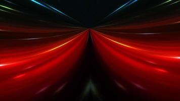 túnel escuro hiperespaço digital simétrico de loop abstrato video