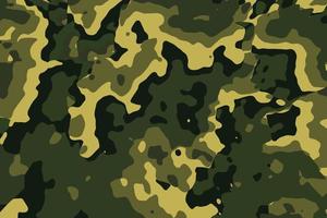 Classic camouflage military background. Abstract green camo texture in forest style. Army clothing pattern in khaki colors vector