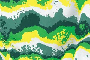 Green, yellow, and white liquid watercolor abstract background texture art illustration. Trendy fluid water paint art surface vector