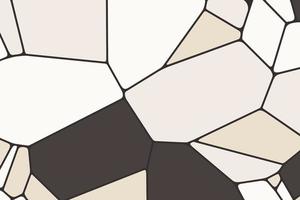 Brown and beige geometric shape vector illustration. Voronoi diagram pattern blocks abstract background design