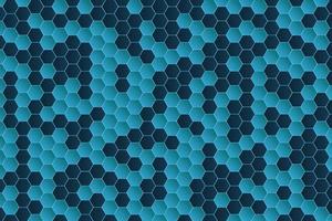 Hexagonal dark blue shape surface. Abstract geometric background vector