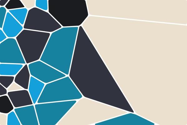 Modern futuristic style polygonal shapes elements background design. Abstract Voronoi diagram mesh pattern illustration