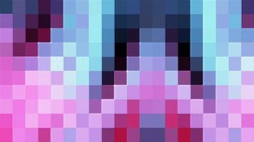 loop abstrato movendo listras quadradas azuis vermelhas rosa video