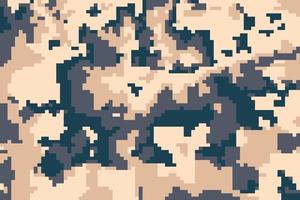 Military digital desert color pixel camouflage background pattern