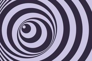 Abstract spiral stripes dark purple optical illusion background vector