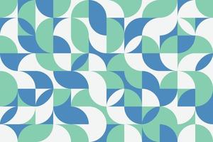Chaotic geometric ornament tile background in retro style. Abstract Scandinavian seamless pattern vector