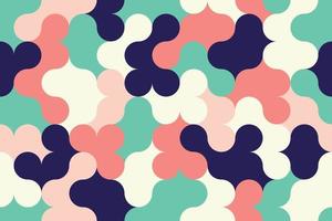 Tender clove seamless pattern design. Retro geometric mosaic background vector