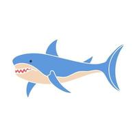 Sea shark baby illustration vector