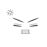 Angry Face Emoticon vector