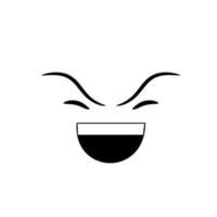 Laugh Face Expression vector