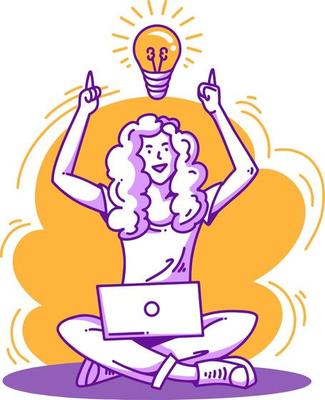 Smart People Flat Line Design