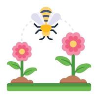 A gardening icon in flat vector