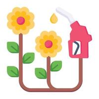 un icono de jardinería en vector plano