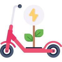 Modern flat vector of eco bike