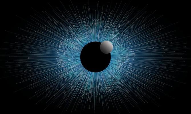 eye cyber circuit future technology concept background