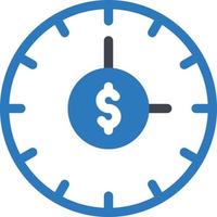 el tiempo es dinero ilustración vectorial sobre un fondo. símbolos de calidad premium. iconos vectoriales para concepto y diseño gráfico. vector