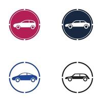 diseño de icono de ilustración de vector de coche