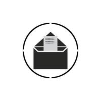 E-mail symbol vector. Mail line icon vector