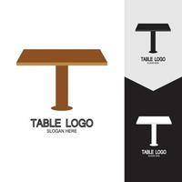 Table vector logo icon object background illustration