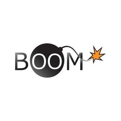 Boom Icon vector background