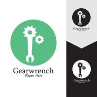 Gearwrench vector icon background template