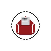 E-mail symbol vector. Mail line icon vector