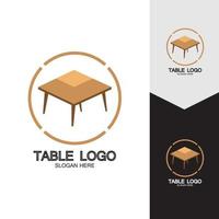 Table vector logo icon object background illustration