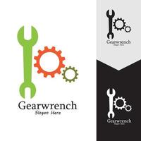 Gearwrench vector icon background template