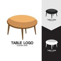 Table vector logo icon object background illustration