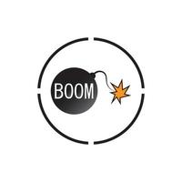 Boom Icon vector background