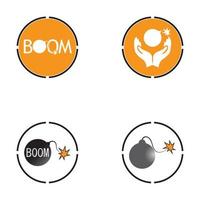 Boom Icon vector background