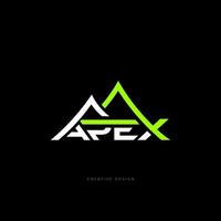 Mountain branding apex logo vector