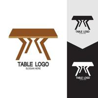 Table vector logo icon object background illustration