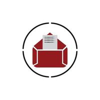 E-mail symbol vector. Mail line icon vector