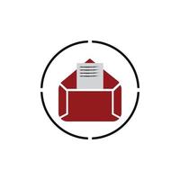 E-mail symbol vector. Mail line icon vector