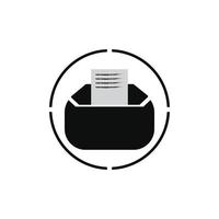 E-mail symbol vector. Mail line icon vector