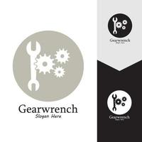 Gearwrench vector icon background template