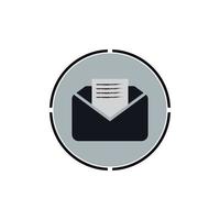 E-mail symbol vector. Mail line icon vector