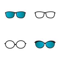 Glassess icon vector flat design